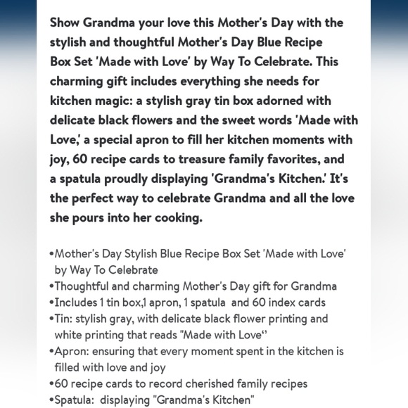 4pc Grandma's "Recipe Box Set" - Picture 6 of 6